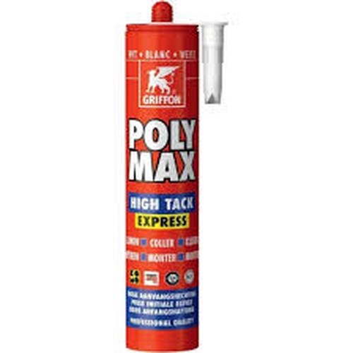 Griffon poly max high tack express 425g koker WIT