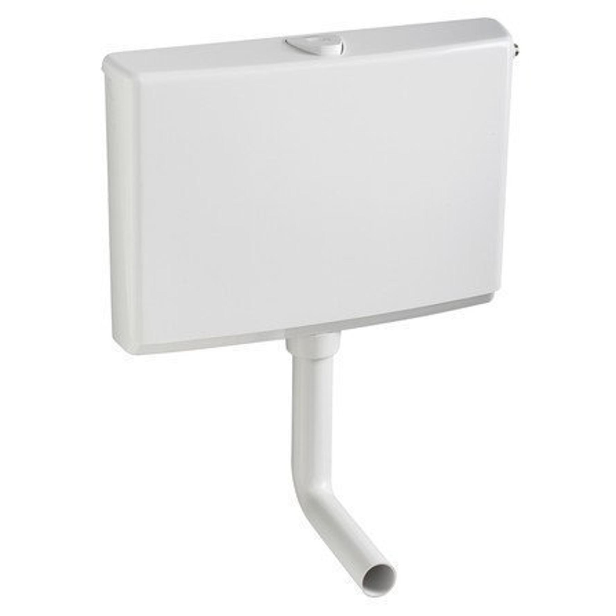 Wisa 550 laaghangend reservoir single flush 6-9 liter instelbaar wit